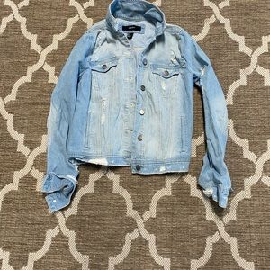 Distressed forever 21 Jean jacket